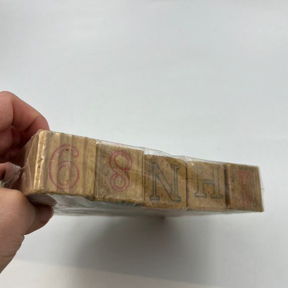 Vintage Disney Wooden Blocks Characters Alphabet Numbers 3 Sided - Picture 7 of 8